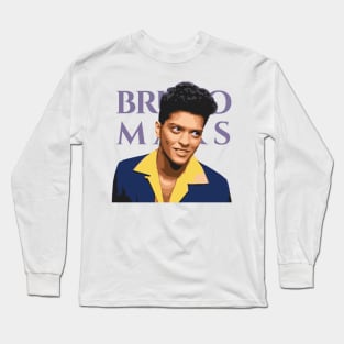 Bruno Mars Tribute - Bruno Michael Jackson Prince Kendrick Lamar Sza Ed Sheeran Music Lauryn Hill Anderson Paak Long Sleeve T-Shirt